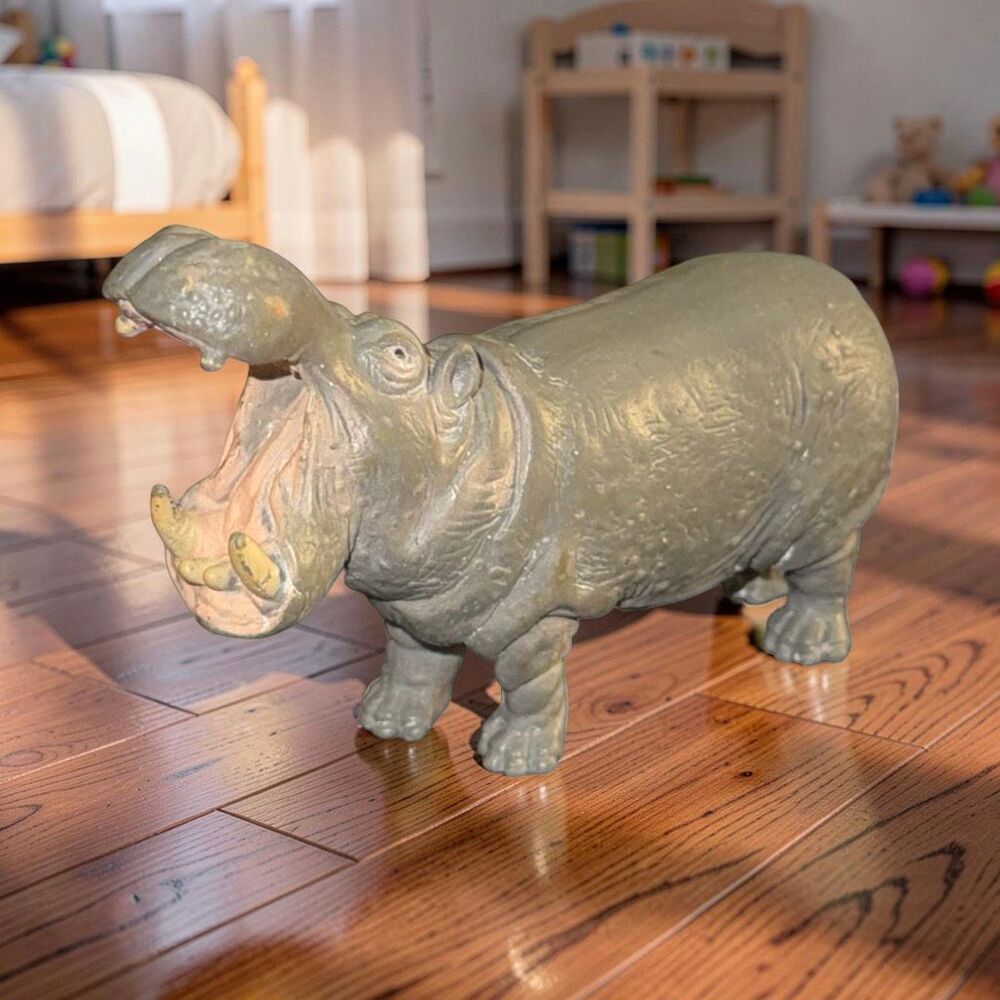 Vintage 1996 Schleich Solid PVC Hippo14132 Retired Figure 3” A62